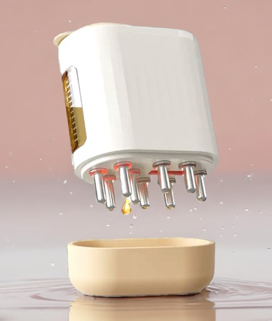 Hair Serum Applicator with Red Light Therapy